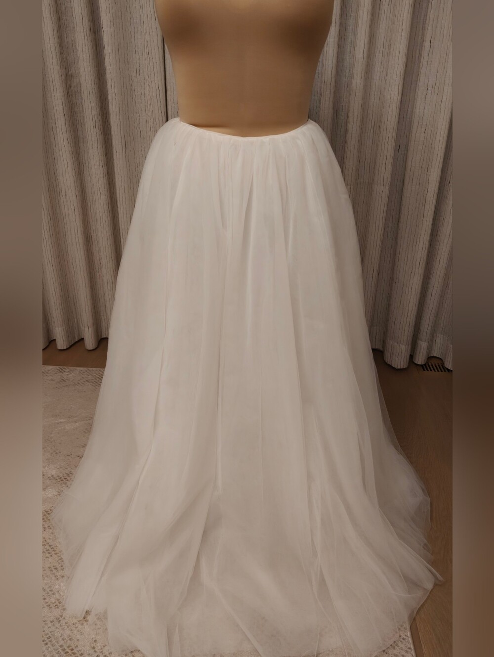 Majorelle x Bridget Revolve White Tulle Adam Maxi Skirt - Picture 3 of 5